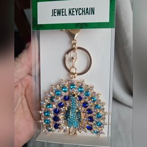 Peacock Jewel Keychain/Bag Charm